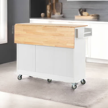 Kitchen cart 2024 with seating